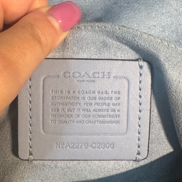 Coach Georgie Saddle Bag in Signature Canvas Blue - Picture 9 of 9